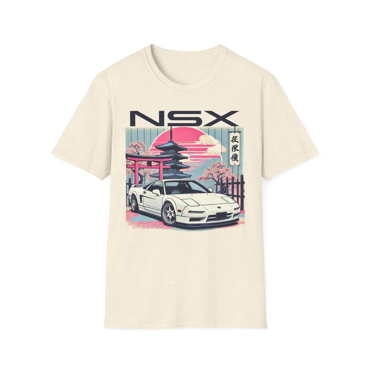 NSX JDM Japanese Pagoda Torii Cherry Blossom Mt Fuji Graphic Unisex