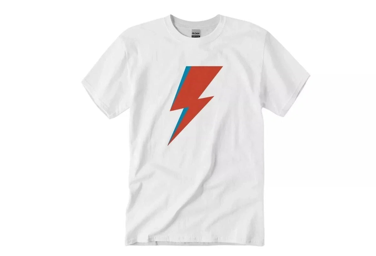 David Bowie Lighting Bolt Classic Rock Tee Adult Unisex New Unisex