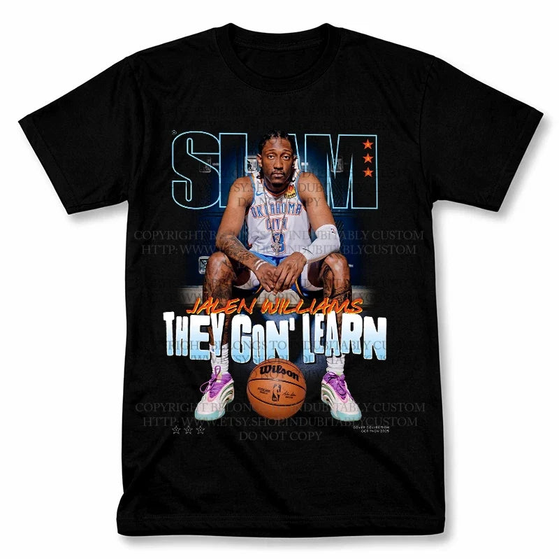 Slam Jalen Williams OKC Thunder Graphic T Shirt Vintage Tee Unisex