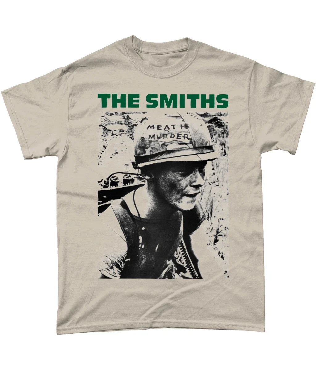 THE SMITHS - Meat Is Murder - US Tour 1985 - Back Print - Sand - Vegan Unisex