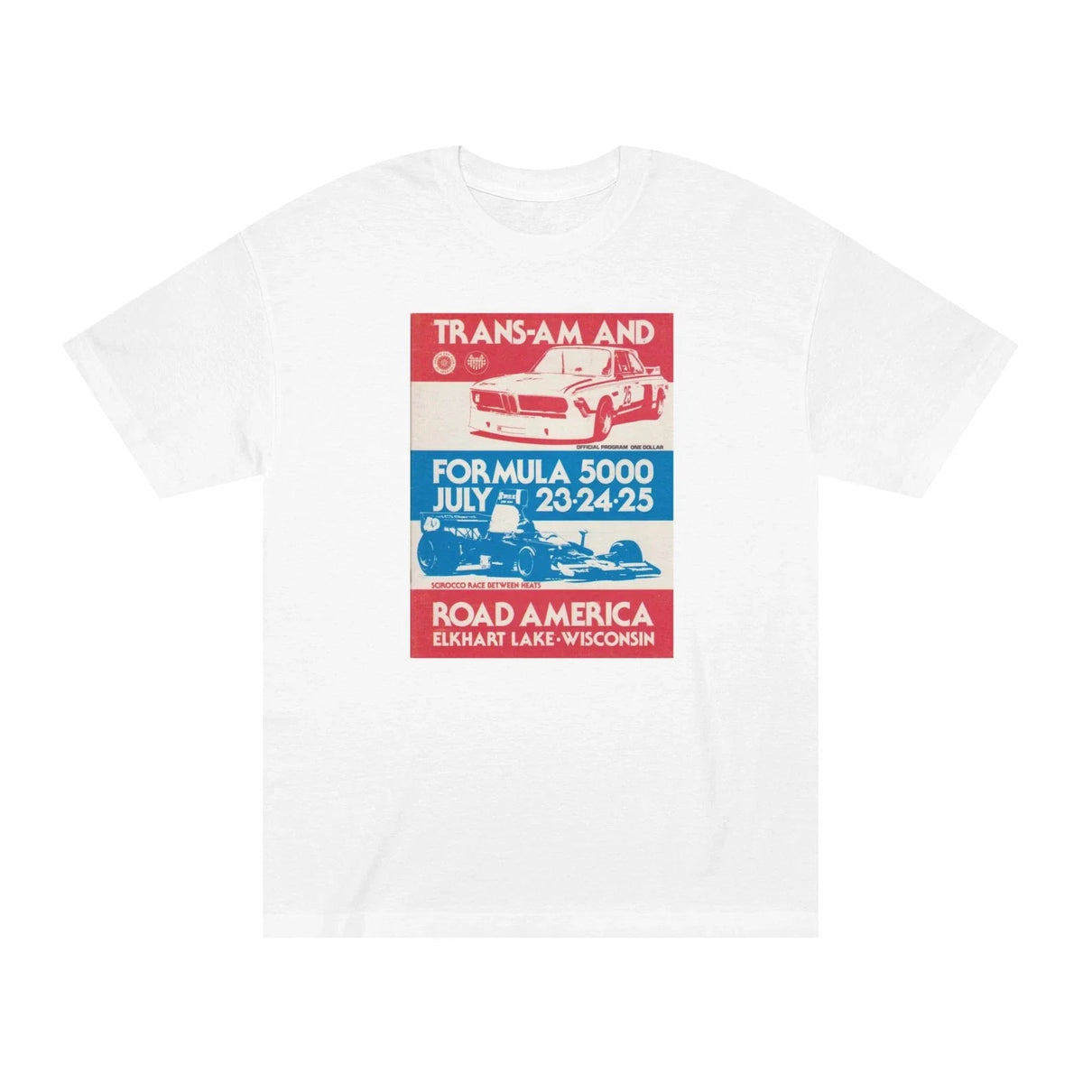 Retro Car Racing Classic Tee, Trans-Am Vintage Motorsports Race Gift Unisex