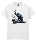 Banksy Inspired Royal Courts of Justice Mural Judge Protester Graphic Unisex