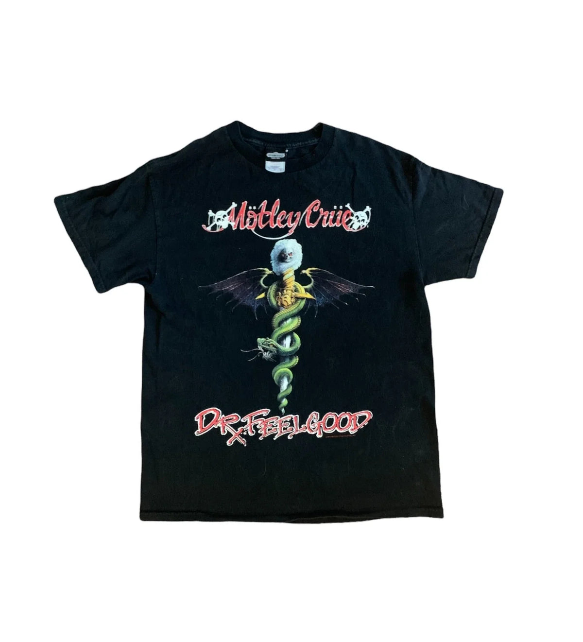Mötley Crüe Dr. Feelgood Winterland 2 Sided 2003 T Shirt Medium Vintage Unisex