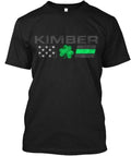 Kimber Family Lucky Clover Flag Tee Made in the USA Size S to 5XL Unisex