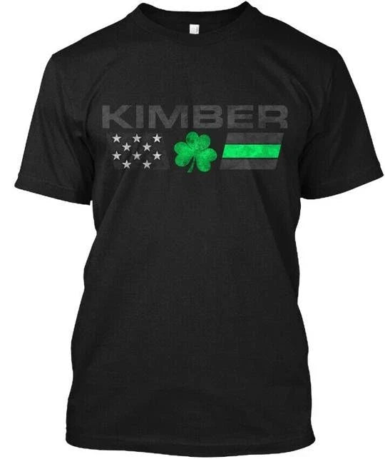 Kimber Family Lucky Clover Flag Tee Made in the USA Size S to 5XL Unisex