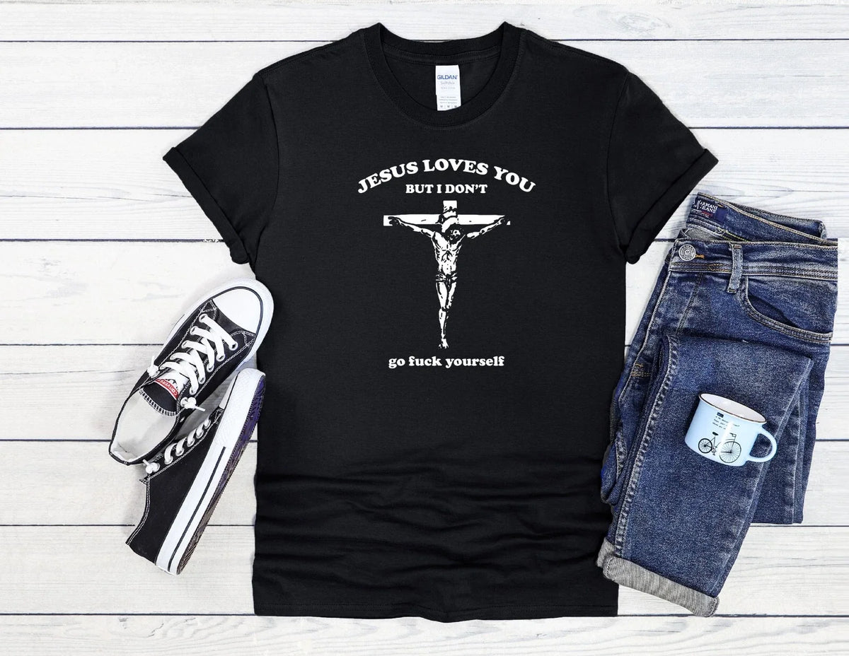 Jesus Loves You But I don't Men Women Unisex T Shirt Baseball 3861 Unisex