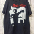 Sonic Youth Band Tshirt Retro Style Black Cotton Tshirt Unisex