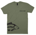 Personalised Carp Fishing T Shirt Custom Name Angler Fisherman Gift Unisex