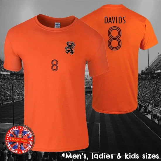 Edgar Davids Holland Inspired Football , Men's, Ladies, Kids Unisex