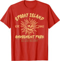 Spooky Island Est 2002 Amusement Park Skull Halloween Funny Unisex
