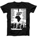Live Aid Concert Music Gig Event Live 1985 Wembley 80s Gift Tee Black T Shirt 30 Unisex