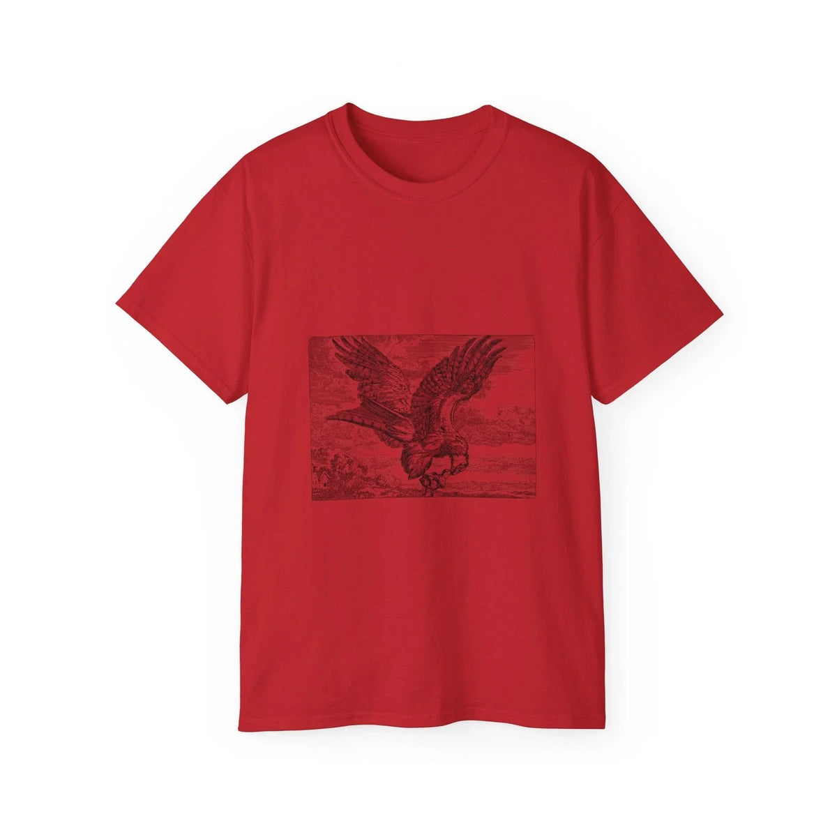 Eagle Nature Bird Line Art Animal Landscape | Custom Graphic Unisex