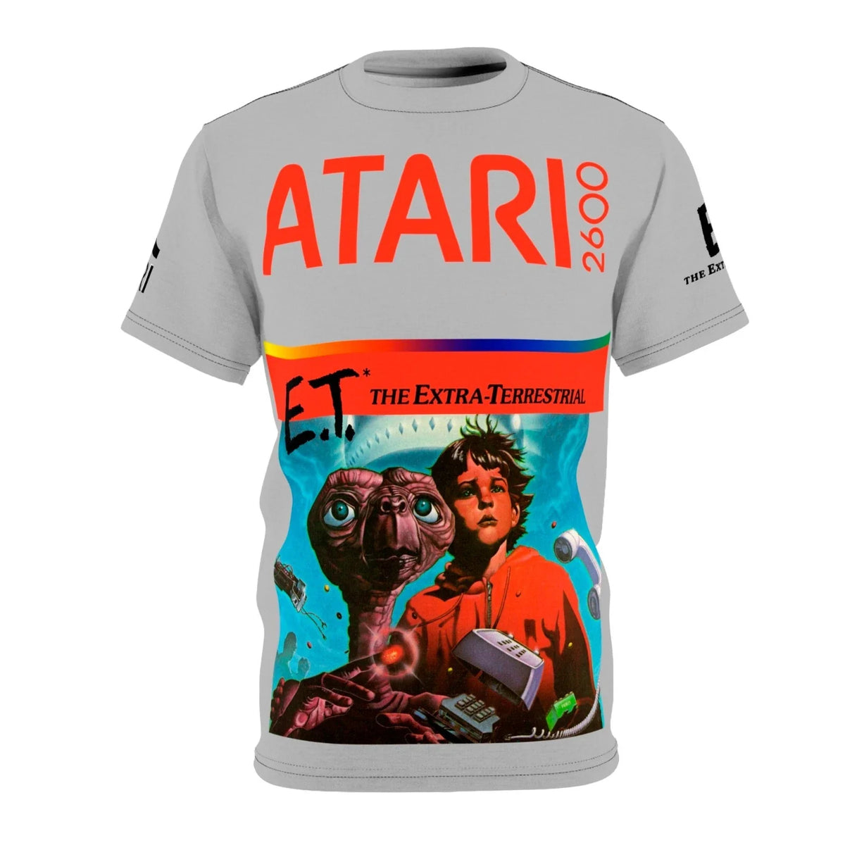 E.T. The Extra-Terrestrial Atari 2600 Retro Vintage Video Game Cover Unisex