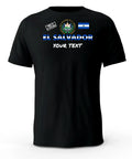 Made In El Salvador Black camiseta with Free custom text(optional) Unisex