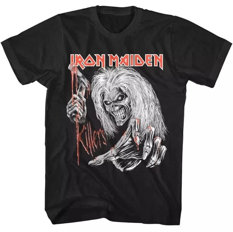 Iron Maiden Eddie Killers Art Men's T Shirt Axe Heavy Metal Rock Band Concert Unisex