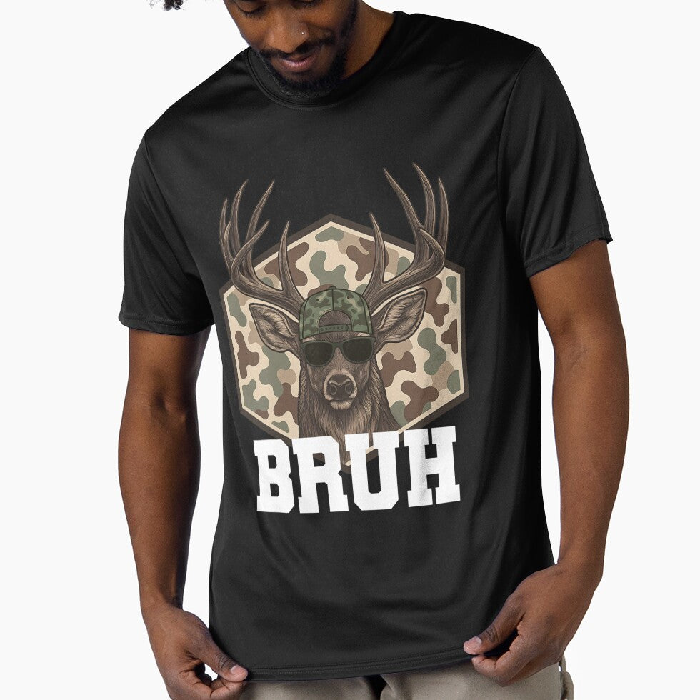 Bruh Deer Funny Deer Hunting Camo Hat Youth Teens Kids Slang by ALICIAxGONZALEZ