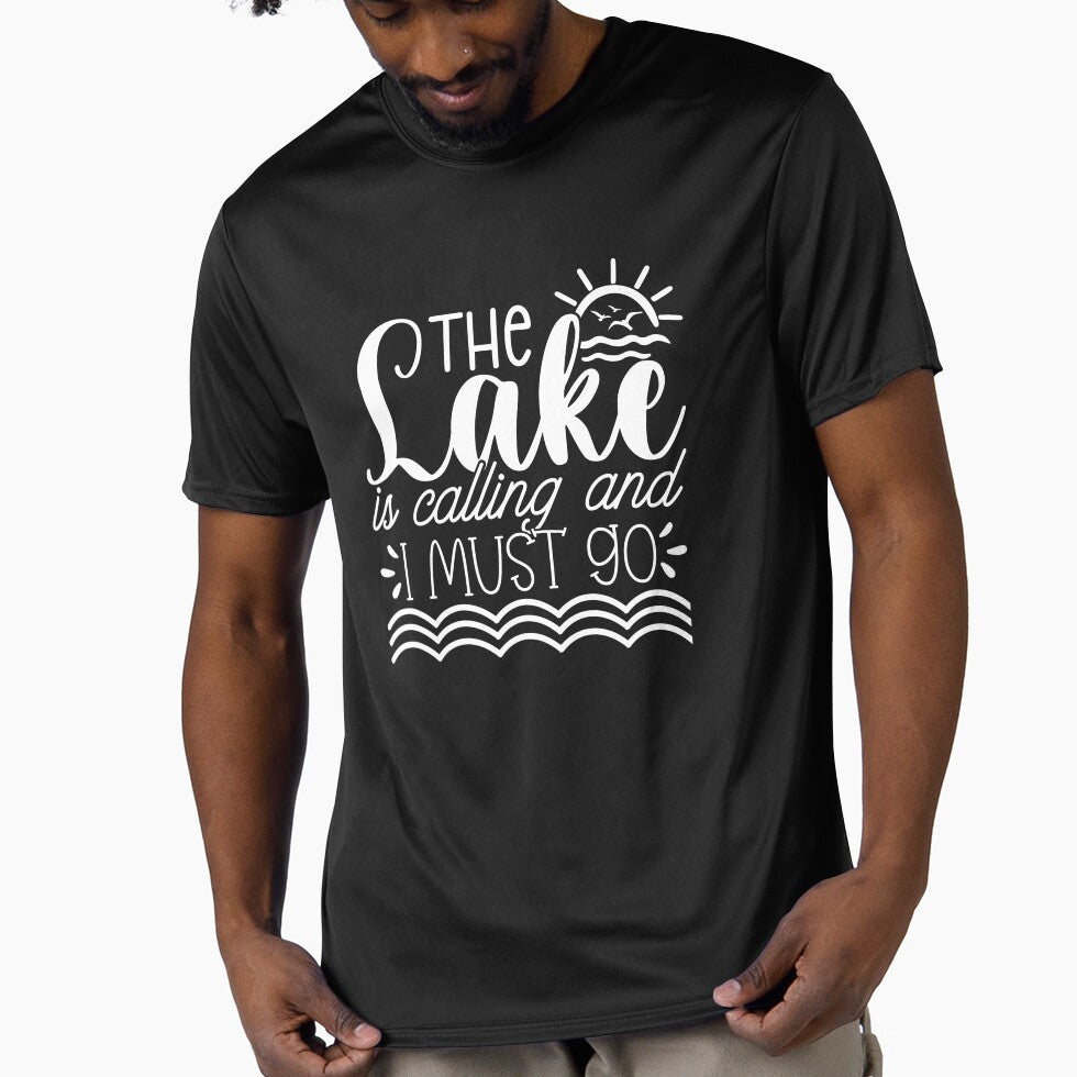 Copy of The Lake Is Calling and I Must Go – Lake Life Adventure white Design by EmeraldeaArt