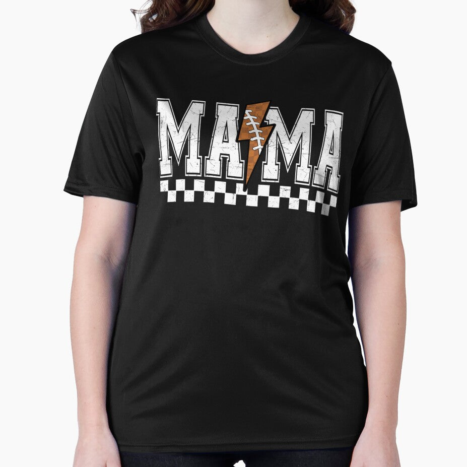 Football Mama Fall Lightning Bolt Football Mom Game Day by PaigeWoodShop