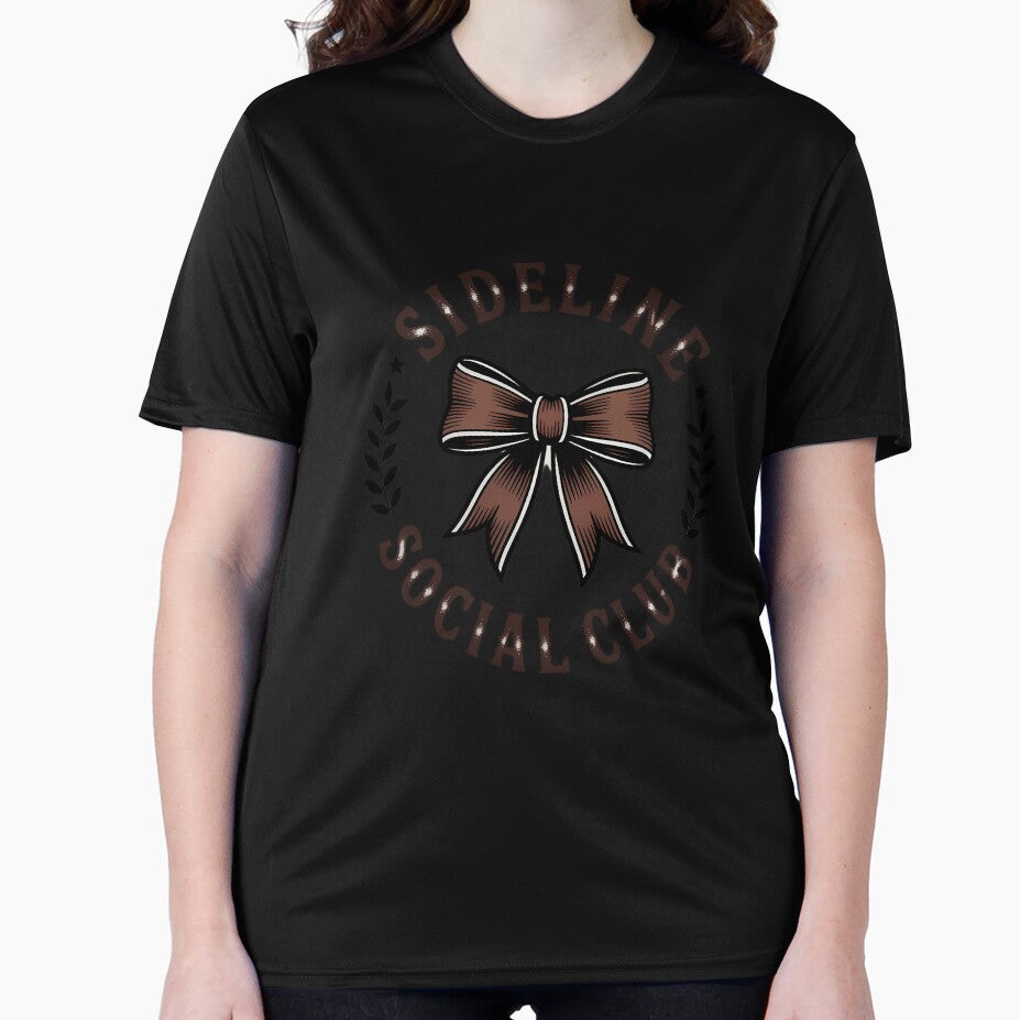 Girls Women's Moms Coquette Bow Football Lover Game Day by IdunayaStore