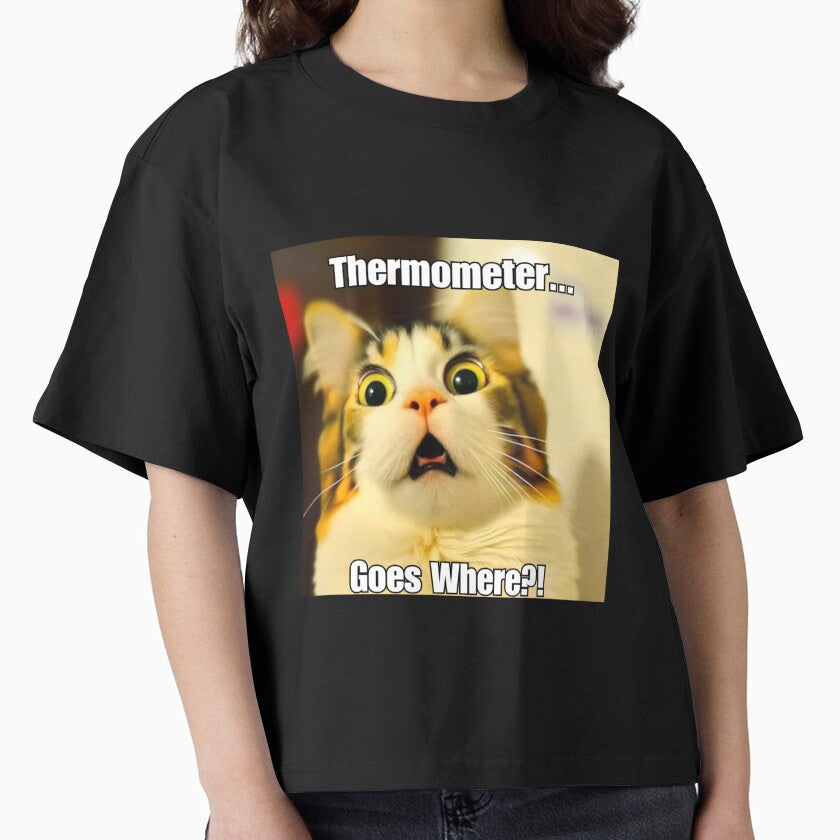 Thermometer Goes Where? - Funny Screaming Cat Meme by CatmemesArt