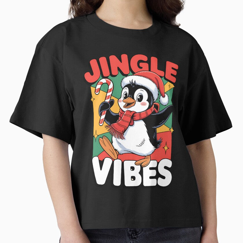 Jingle Vibes – Cute Penguin Retro Christmas Design by Taans-Creation