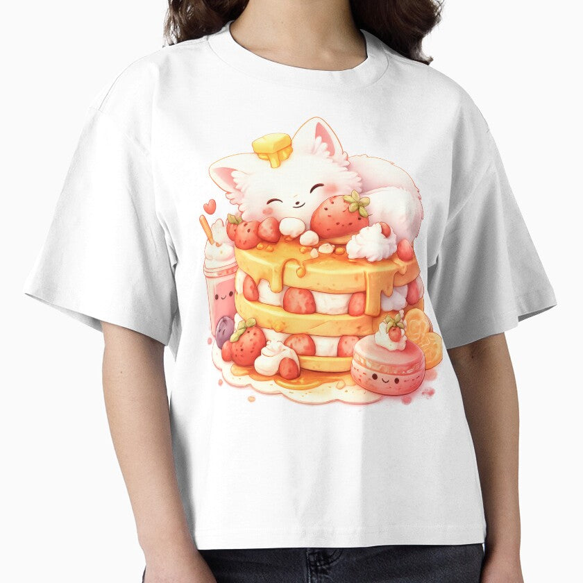Sleeping Fox on Pancakes by Eiraoff