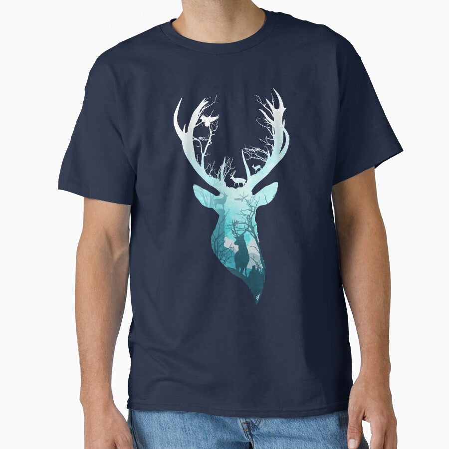 Deer Blue Winter by DVerissimo Unisex