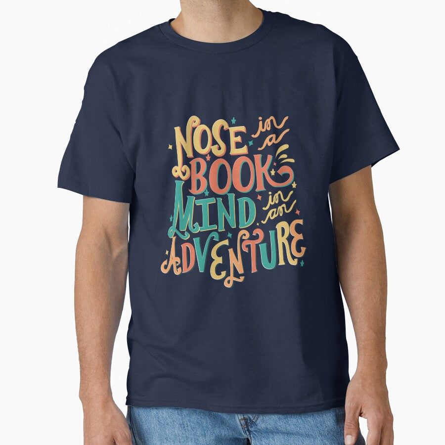Nose in a book, Mind in an Adventure Text by abbymalagaART