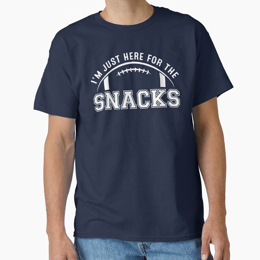 I'm Just Here for the Snacks Football Fan (White) by robyriker
