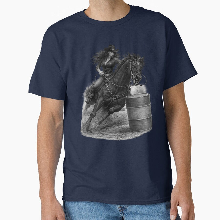 Western Rodeo Cowgirl Barrel Racer by Willyboy16