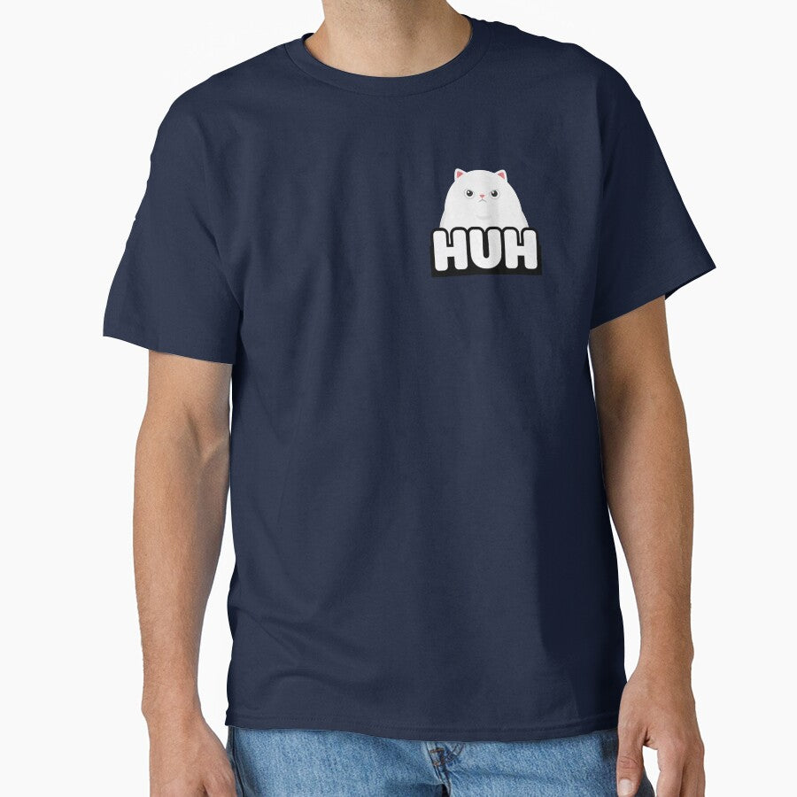 HUH White Cat Meme Sticker - Funny Grumpy Cat Reaction by Purrfectly  Furr