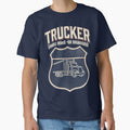 Trucker Eating Miles for Breakfast Retro by Proud Threads
