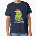 For Christmas I want my brain removed so I can relax. Funny Frog Christmas T-shirt for dark shirt by rvanderveken