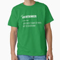 Overthinker Definition Shirt - Funny Anxiety Humor for Introverts & Deep Thinker Dark colors by Renegade Verbiage