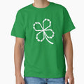 St. Patrick's Day Ice Hockey Shamrock Products/ Lucky Hockey Shirt by mvkmako