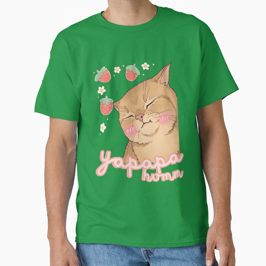 Yapapa Cat Meme Mmmm | Funny Viral AI Ginger Kitty Art by kuwagatamushi