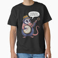 Funny Opossum Banjo Player in Striped Shirt and Cowboy Hat by SkymarArt