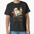 Holiday Bells and Santa Smiles – Vintage Retro 1950s Santa Christmas Illustration by KUKUYET