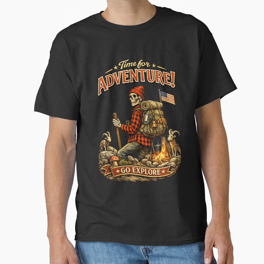 Adventure Skeleton Hiking Shirt – Go Explore Outdoors by Radson