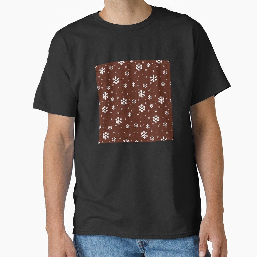 Copy of Christmas Snow Flakes on Maroon by PrintsByAnnJ