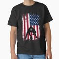 American Football Lineman Offensive Player VIntageUS Flag by Get A Wear  Shop