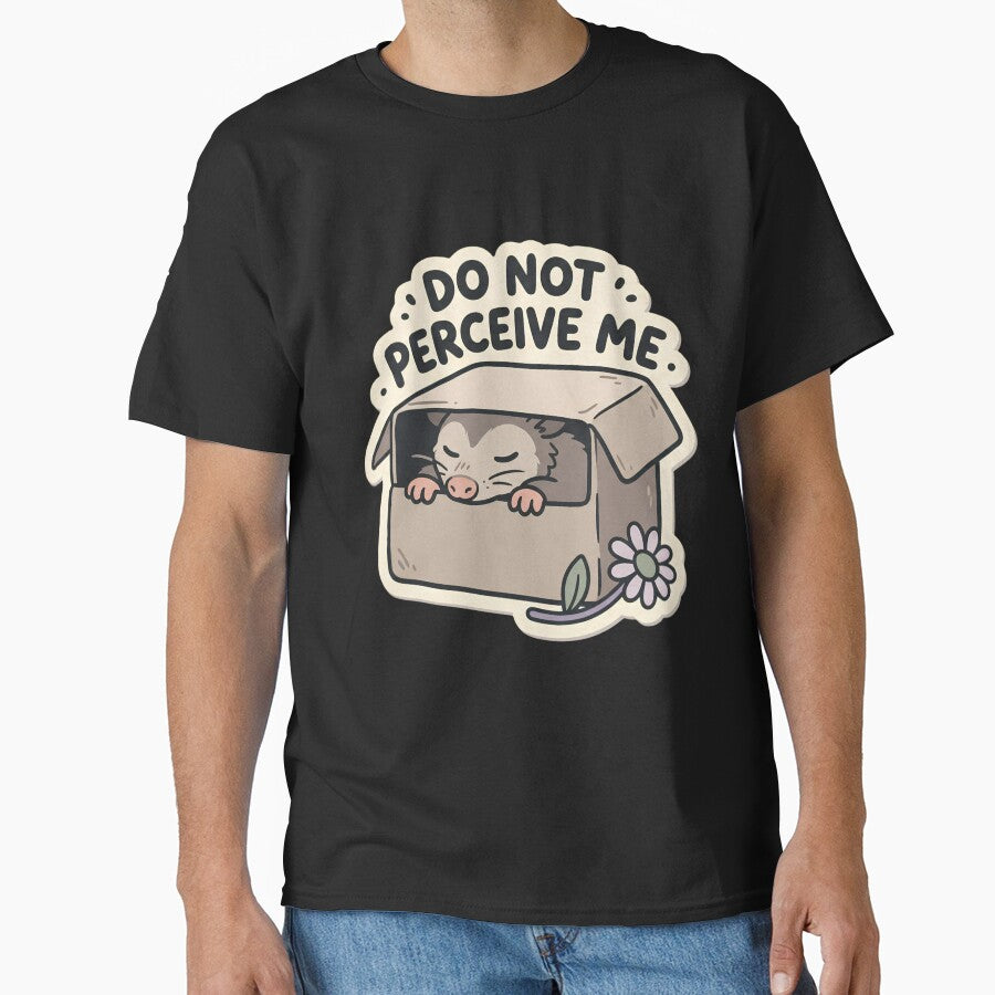 Do Not Perceive Me Possum | Cute Sleeping Opossum Kawaii Art by kuwagatamushi