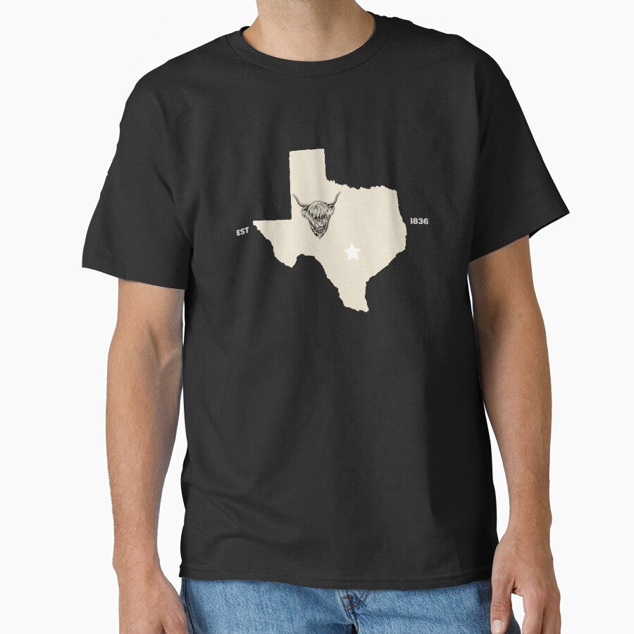 Texas Highland Cow by JJShirtz