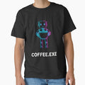 Coffee.exe – Funny Programmer Robot Cyberpunk Design by trend-forge