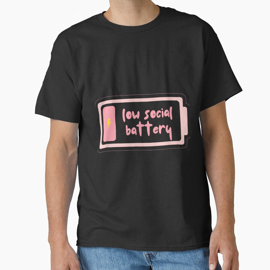 Low social battery Funny design by JohnVBurks