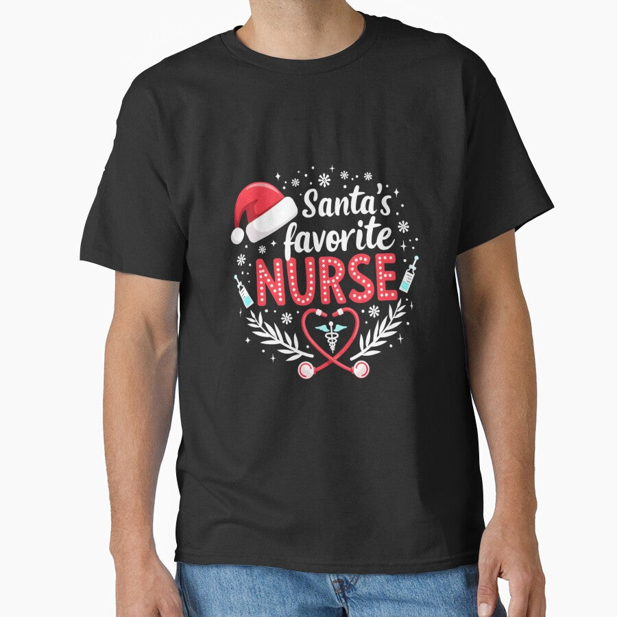 Santa Favorite Nurse Christmas Medical Nursing Holidays by clothesy7