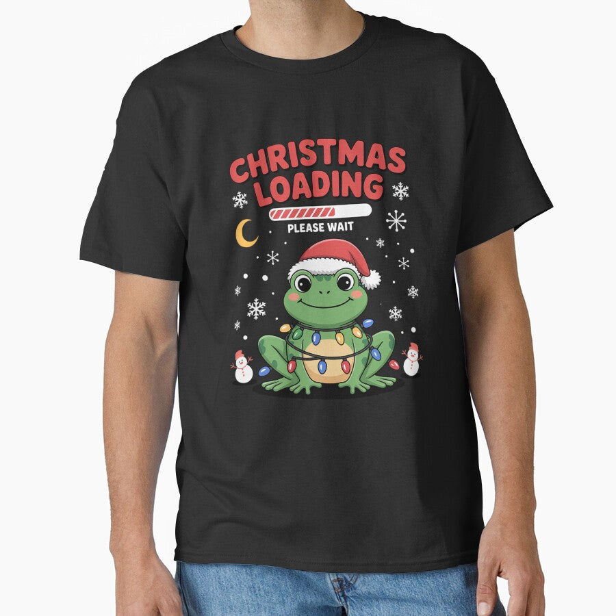 Christmas frog Loading  Holiday Xmas Gift Family Cute Winter by Moxizz