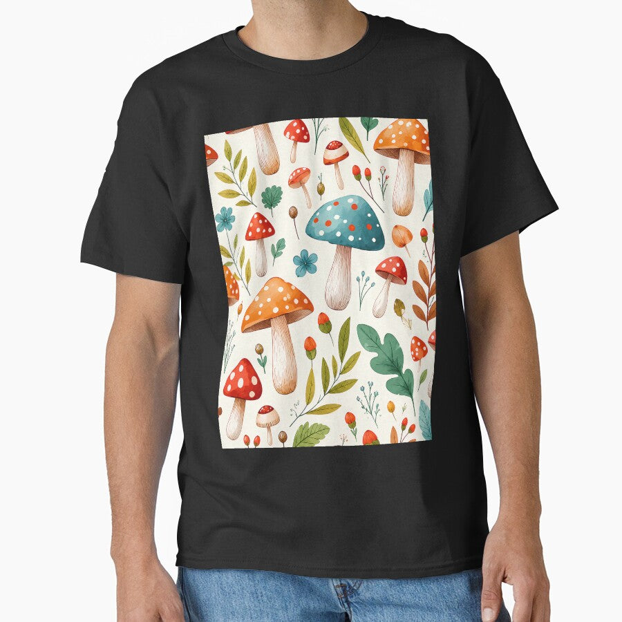 Hippie Mushroom | Groovy Psychedelic Boho Nature Art by flowerpower999