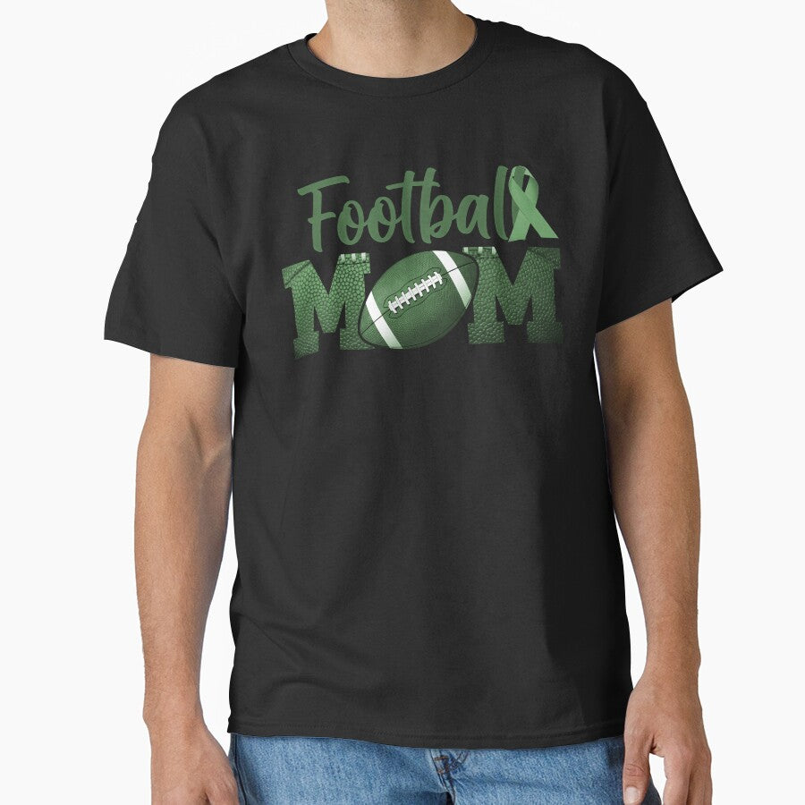 Breast Cancer Awareness Football Mom | Proud Football Mother by FmDesigner87