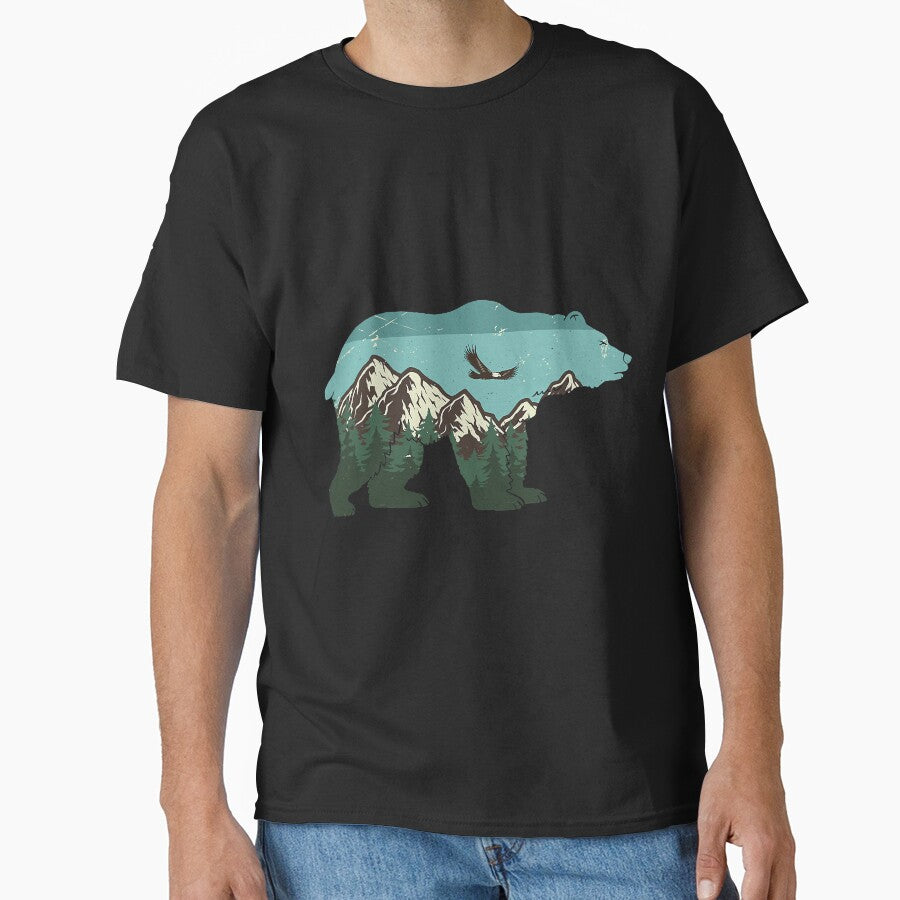 Vintage National Park Bear Wildlife by SkyCloudBlue